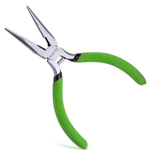 5 Inches Chain Nose Pliers Long Nose Pliers Side Cutting Pliers For Jewellery Making Wire Cutting Clamping For Electrical Repairs Jewellery Making Diy Crafts Model Making - style: Chain Nose Pliers