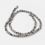 85Pcs Natural Dalmatian Jasper Beads 4mm Round Gemstone Beads Smooth Stone Loose Bead for DIY Bracelets Necklace Earrings Jewelry Making - color: Natural Dalmatian Jasper, size: 4mm