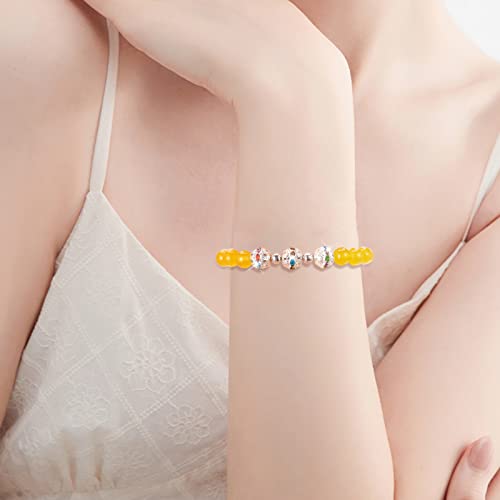 Craftdady 100pcs Alloy Rhinestone Disco Ball Rondelle Loose Spacer Beads 10mm Round Hollow Crystal Rhinestone Bracelet Connector Beads for Necklace Earring Jewelry Craft - color: Mixed Color-10mm