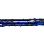 5x12mm Natural Lapis Lazuli Stone Bamboo Shape Gem Healing Energy Loose Spacer Beads for DIY Necklace Bracelet Earring - color: Lapis Lazuli