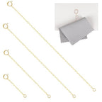 Necklace Extender 925 Sterling Silver Hypoallergenic Chain Extender with Jewelry Clasps, Necklace Bracelet Anklet Extension for Women