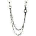 Layered Punk Pants Chain for Men Women, Gothic Hip Hop Jean Chain Wallet Chain Biker Trouser Chain, Goth Emo Fashion Keychain Accessories - color: 2L-Spike Chain