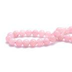 BEADIA Natural Rose Quartz Crystal Stone Round Loose Semi Gemstone Beads for Jewelry Making 12MM 32PCS - color: Rose Quartz Crystal, size: 12mm