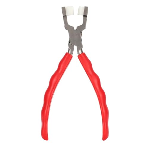 Nylon Jaw Pliers for Jewelry Making Non-Scratch C-Type Pliers with Anti-Slip Handle Round & Flat Nose Design for Wire Bending(Arc pliers) - style: Arc pliers