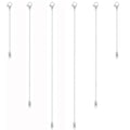 KOPOX 6 Piece Necklace Extender, Silver Necklace Extender, 2", 4", 6" Delicate Necklace Extender Set for Bracelets, Anklets and Jewelry Making (Silver) - color: Silver