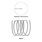 3mm Aluminum Craft Wire, 50 Feet 9 Gauge Bendable Anodized Metal Wire for Sculpting, Jewelry Making, Armature Making, Wire Weaving and Wrapping - size: 3mm, style: Silver
