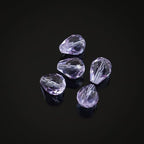 24pcs Adabele Austrian 8mm Faceted Teardrop Loose Crystal Beads Light Violet Compatible with 5500 Swarovski Crystals Preciosa SST-804 - color: Light Violet, size: 8mm x 6mm - 24pcs