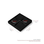 Oirlv Microfiber 4 Slots Jewelry Pendant Display Tray Vanity Modular Jewelry Tray - style: P13711