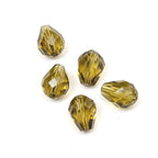 24pcs Adabele Austrian 8mm Faceted Teardrop Loose Crystal Beads Khaki Green Compatible with 5500 Swarovski Crystals Preciosa SST-819 - color: Khaki Green, size: 8mm x 6mm - 24pcs