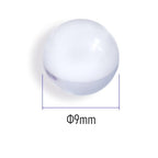 100 pcs 9mm Boiling Stones, Round Soda Lime Clear Glass Boiling Beads, Glass Paint Mixing Balls, Lab Heating Ball - size: 9mm