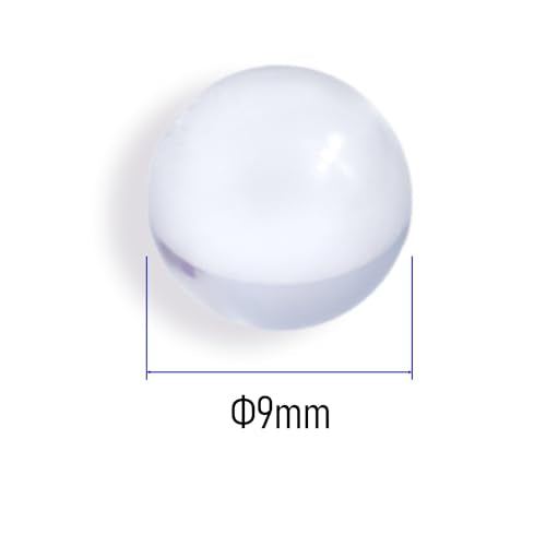 100 pcs 9mm Boiling Stones, Round Soda Lime Clear Glass Boiling Beads, Glass Paint Mixing Balls, Lab Heating Ball - size: 9mm