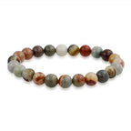 Bling Jewelry Natural Multi Color Semi Precious Gemstone Round Bead 8MM Strand Stackable Stretch Bracelet For Women Men Teen Unisex - color: Multicolor Set