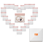 EVA Anti Tarnish Jewelry Storage Bags, Clear Plastic Jewelry Pouches Organizer for Gold Silver Ring Earing Chain Bracelet, Jelly-Like Softness, No Yellowing, No Odors, 20 PCS (XL) - size: XL(4.6"*4.3")