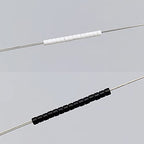 INSPIRELLE Uniform 40 Gram 12/0 (2mm) Cylinder Glass Seed Beads for Craft Jewelry Making, Black and White - color: 8x Black White