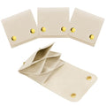 3pcs Small Jewelry Bags Butto Pouches Organizer Cases Gift Bags for Jewelry, 3"x3", Beige - color: Beige