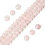 45pcs 8mm Rose Quartz Beads Natural Gemstone Beads Round Loose Beads for Jewelry Making - color: Rose Quartz, size: 8mm