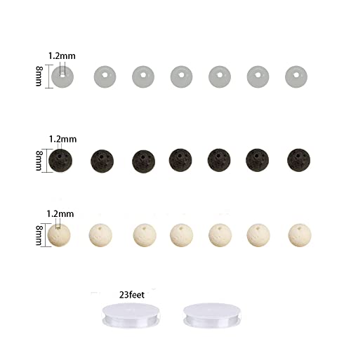 600PCS 8mm White Glass Round Beads Bulk-Imitative Jade Beads-Bracelet Loose Beads for Jewelry Making Earring, Necklaces, and DIY Crafts - size: 8mm White