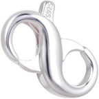 Pndeyo Double Opening Lobster Clasp, 925 Sterling Silver Jewelry Connector Extender, Hypoallergenic Spring Clasp for Keychains Necklace Bracelet Jewelry Making - color: Silver-1pc-0.39"×0.26"