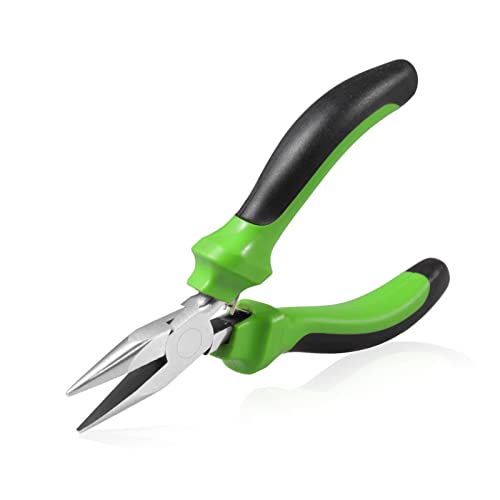 SPEEDWOX Mini Long Nose Pliers 5 Inches, Jewelry Beading Tool with Non-Serrated Jaws for Jewelry Making, Bending Wire and Small Object Gripping - style: Long Nose Pliers with Non-Serrated
