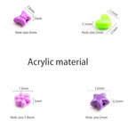 Gxueshan 1000 Pcs Acrylic Plastic Heart Star Mix Perforated Beads Bulk Rainbow Hair Beads, DIY Face Mask Pony Beads for Friendship DIY Kandi Bracelet Necklace Jewelry Making Supplies Kit (Mix)