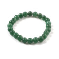 Elecrelive Glass Round Beaded Bracelet Set Clay Beaded Bracelets Stretch Bracelets - color: Green Aventurine