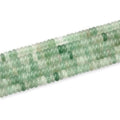 155pcs 4x2mm Natural Green Aventurine Disk Rondelle Spacer Stone Semi Precious Gemstone Loose Beads for Jewelry Making 15 Inch - color: Green Aventurine