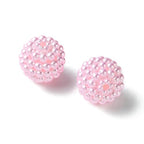 40pcs Round Acrylic Berry Beads, 12mm Large Chunky Bubblegum Beads Loose Spacer Ball Bead for Jewelry Making Earrings Necklaces Bracelets DIY Beading Crafts, Pearl Pink - color: Pearl Pink