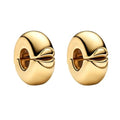 Clip Stopper Spacer Charms for Bracelets Necklaces, Compatible with Pandora,Jewery Mking DIY - style: Lip Clip 14k Gold Plated