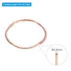 PATIKIL 32.8 Feet Solid Bare Copper Wire 30 Gauge 99.9% Pure Copper Wire 0.25mm Soft Beading Wire Metal Plant Stem Tie for Jewelry Craft (10m) - size: 0.25mmx10m