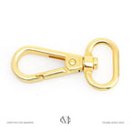 CRAFTMEMORE Snap Hook Swivel Push Gate Lobster Clasps Fashion Clips Purse Making FS10 Pack of 10 (Gold, 1 Inch) - color: Gold, size: 1 Inch