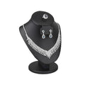 MOOCA Jewelry Display Necklace Chain Bust Display Holder Stand, Necklace Mannequin Bust, Jewelry Stand, Black PU Faux Leather - color: Black PU Faux Leather