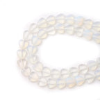10mm Natural Opal Stone Beads Heart Shape DIY Loose Gemstone Energy Healing Crystal Charms for Jewelry Making Handmade - color: Opal