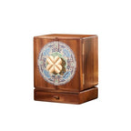 Wooden Jewelry Box for Women Jewelry Box With Drawers Walnut Wood (Walnut Wood with printing B) - color: Walnut Wood with printing B