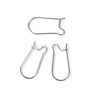 JGFinds Stainless Steel Ear Wire Hooks, 48 Pack Earring Findings, Secure Lock Kidney Wires - Teardrop Dangle 3/4 Inch - size: 3/4 Inch Long