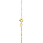Amazon Essentials 14k Gold or Sterling Silver Plated Figaro Chain Necklace - color: Yellow Gold, size: 18", style: 2 mm