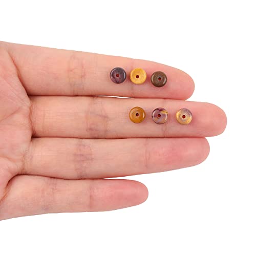 JOE FOREMAN 2x6mm Natural Mookaite Jasper Jasper Stone Heishi Disc Rondelle Spacer Beads for Jewelry Making Full 15" Strand Energy Stone Healing Power Crystal - color: Mookaite Jasper