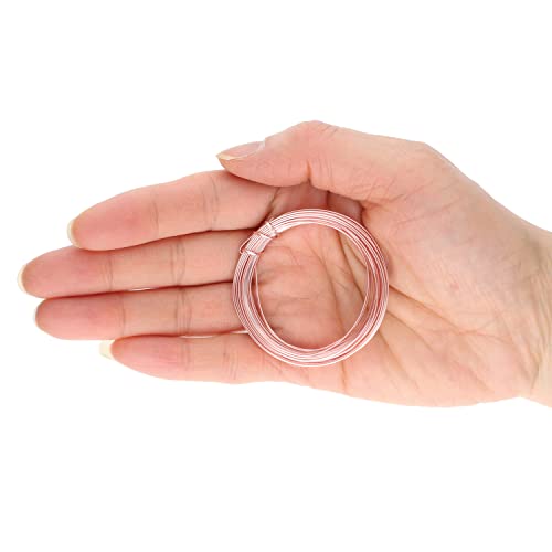 The Beadsmith Half-Round Craft Wire – Soft Temper Jewelry Wire, Rose Gold Color, 18 Gauge, 4 Yards - color: Rose Gold, size: 18 Gauge