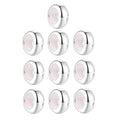 Clip Stopper Charms Sterling Silver Rondelle Spacer Bead Charm Stopper Charm for Pandora Charm Bracelets - color: Silver (10 pcs ）