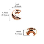 Crimp Bead Knot Covers 5mm Outer Dia Half Round Open Form a Ball Easy to Position Two Sides Keep Flush Close Neatly Evenly Stop Wire Wear No Irritate for Jewelry Craft Rose Gold 100pcs - size: Rose Gold 5mm 100Pcs
