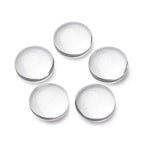 Craftdady 200Pcs Transparent Glass Cabochons 5.5~6mm Clear Glass Flat Back Dome Tile Half Round Cabochon Covers for Photo Pendant Jewelry Making - color: Transparent Clear, size: 6mm Round