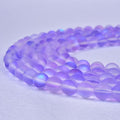 38PCS 10mm Natural Violet Purple Mystic Aura Quartz Gemstone Frosted Matte Titanium Round Loose Spacer Beads 15 inch Full Strand Crystal Healing Power Quartz - color: Violet Purple, size: 10mm