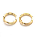 Kissitty 50g Golden Plated Brass Open Jump Rings 8x1mm Round Chainmail Jewelry Making Connectors (About 360pcs) - color: Golden-1#8mm