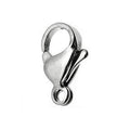 40 Piece Grade A 304 Stainless Steel Lobster Clasps Claw Clasps for Bracelet Necklace Jewelry Making Findings (9x15mm-8883) - size: 9x15mm
