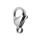 40 Piece Grade A 304 Stainless Steel Lobster Clasps Claw Clasps for Bracelet Necklace Jewelry Making Findings (9x15mm-8883) - size: 9x15mm