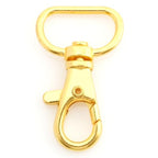 CRAFTMEMORE 3/4 Inch Trigger Snap Hooks Classic Swivel Lobster Claw Clasps Purse Lanyard Clip 20 Pack CSPS (Gold) - color: Gold