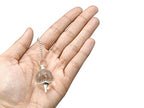 Amazing Gemstone Clear Quartz Crystal Ball Pendulum for Divination - Dowsing Pendulum Necklace with Chain and Quartz Bead for Reiki Healing and Crystal Grid Meditation - color: Clear Quartz