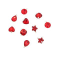 Song Xi Red Shape Random Charms For Jewelry Making Clear Crystal Charms Pendants Bracelets Necklace Earrings Bulk Keychain Arts And Crafts Diy Birthday Gifts For Women AB Color 12pcs - color: Random Shapes - Red