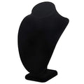 Polmart Modern Necklace Display Bust (Black Velvet, 10 ¼”H) - color: Black Velvet, size: 10 ¼”H