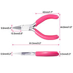 SPEEDWOX Mini Round Nose Pink PVC Handle Pliers - 3" Jewelry Making & Wire Wrapping DIY Craft Hobby Supplies - style: 3" Round Nose Pliers