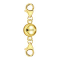 14K Gold Magnetic Necklace Clasps and Closures 925 Sterling Silver Double Lobster Clasp Magnetic Jewelry Clasps for Necklaces - color: A-14K Gold